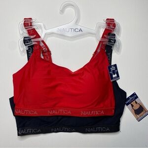Nautica Red and Black Sports Bras Intimates & Sleepwear